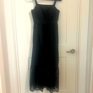 Kenzie black dress with lace